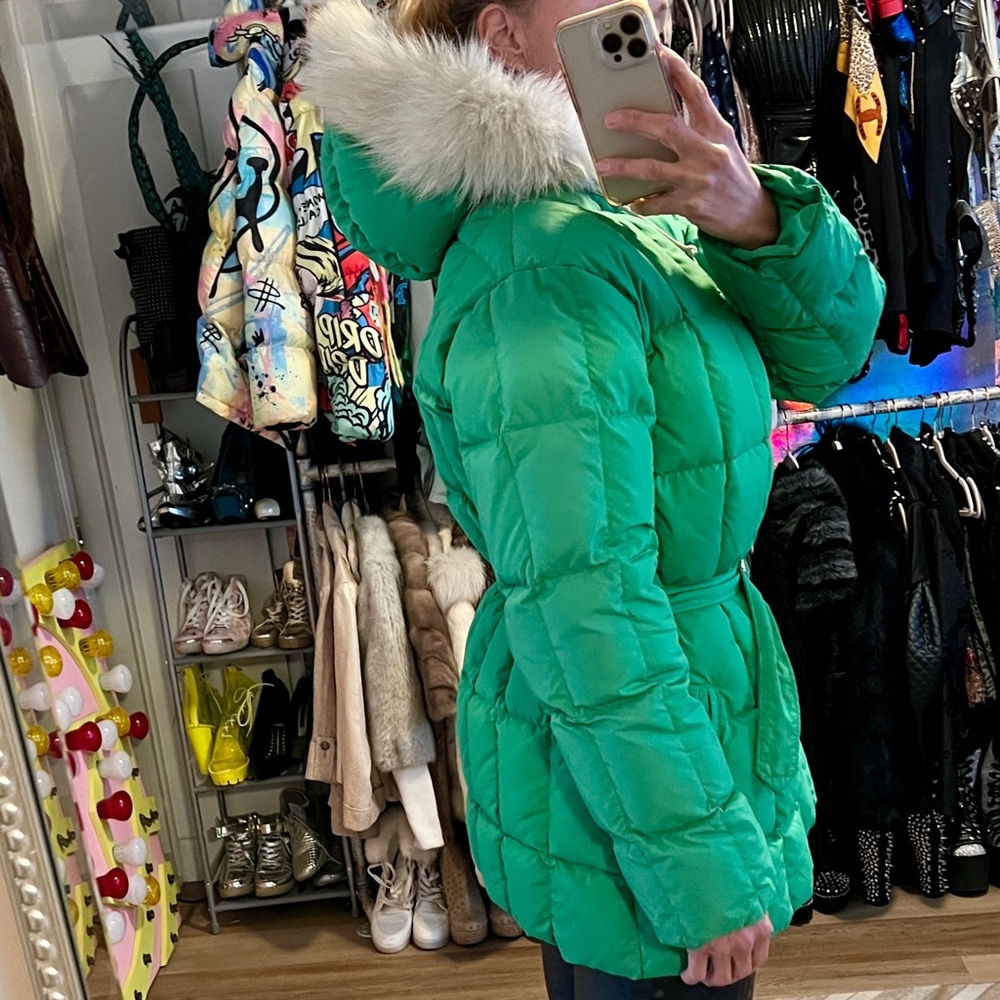 Vintage PROFILE Down Parka w Fox Fur, MEDIUM